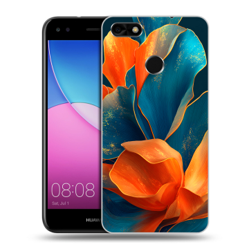 Силиконовый чехол на Huawei Nova Lite (2017) с принтом Цветы