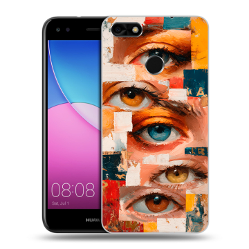 Силиконовый чехол на Huawei Nova Lite (2017) с принтом Модный принт