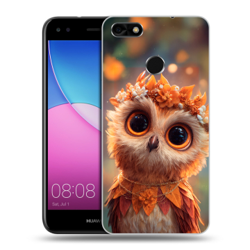 Силиконовый чехол на Huawei Nova Lite (2017) с принтом Милая сова