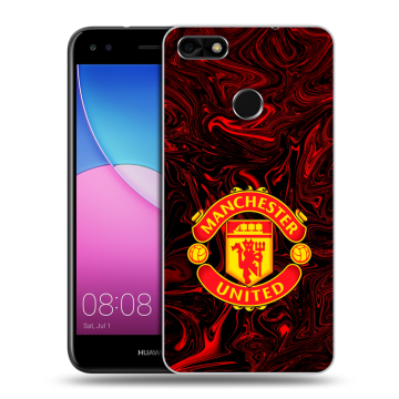 Силиконовый чехол на Huawei Nova Lite (2017) с принтом Manchester United