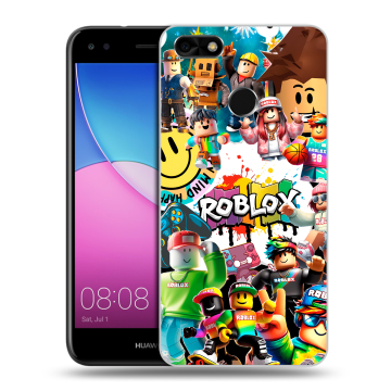 Силиконовый чехол на Huawei Nova Lite (2017) с принтом Roblox Роблокс