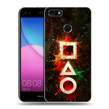 Силиконовый чехол на Huawei Nova Lite (2017) с принтом Squid Game Игра кальмара