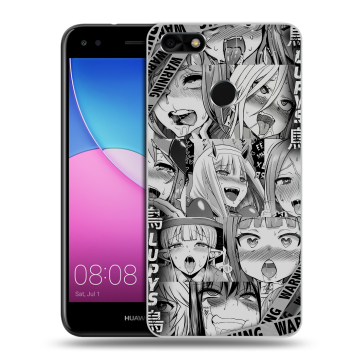 Силиконовый чехол на Huawei Nova Lite (2017) с принтом Ahegao Ахегао Аниме