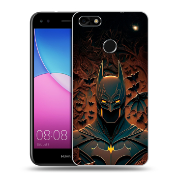 Силиконовый чехол на Huawei Nova Lite (2017) с принтом Batman Бэтмен