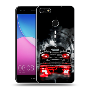 Силиконовый чехол на Huawei Nova Lite (2017) с принтом BMW БМВ