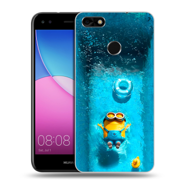 Силиконовый чехол на Huawei Nova Lite (2017) с принтом Миньоны