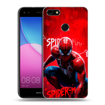 Силиконовый чехол на Huawei Nova Lite (2017) с принтом Spiderman Человек паук