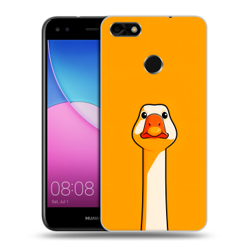 Силиконовый чехол на Huawei Nova Lite (2017) с принтом Смешная утка
