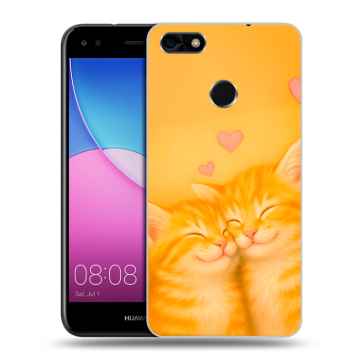 Силиконовый чехол на Huawei Nova Lite (2017) с принтом Милые котята