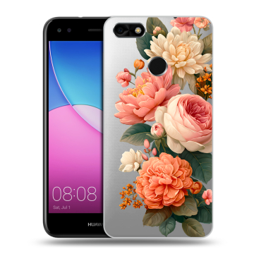 Силиконовый чехол на Huawei Nova Lite (2017) с принтом цветы