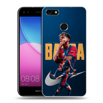 Силиконовый чехол на Huawei Nova Lite (2017) с принтом Барселона Barca Yamal 