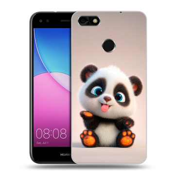 Силиконовый чехол на Huawei Nova Lite (2017) с принтом милая панда