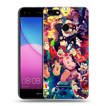 Силиконовый чехол на Huawei Nova Lite (2017) с принтом Gravity Falls Гравити Фолз