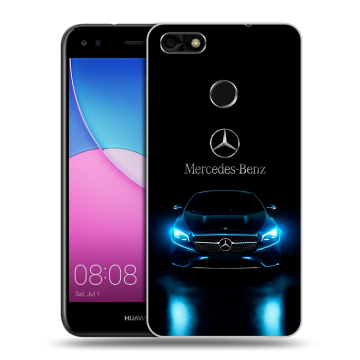 Силиконовый чехол на Huawei Nova Lite (2017) с принтом Mercedes Мерседес