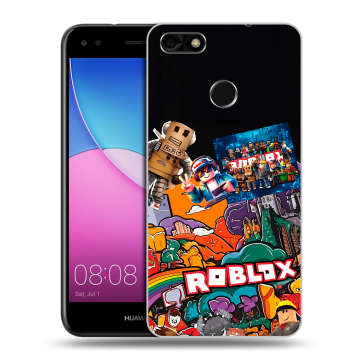Силиконовый чехол на Huawei Nova Lite (2017) с принтом Roblox Роблокс