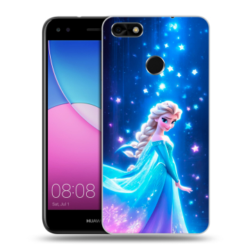 Силиконовый чехол на Huawei Nova Lite (2017) с принтом Холодное сердце Frozen