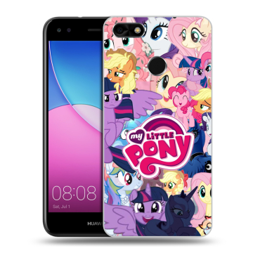 Силиконовый чехол на Huawei Nova Lite (2017) с принтом My little pony Дружба чудо