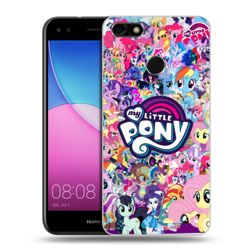 Силиконовый чехол на Huawei Nova Lite (2017) с принтом My little pony Дружба чудо