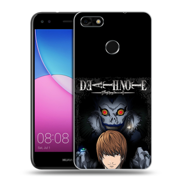 Силиконовый чехол на Huawei Nova Lite (2017) с принтом Death note Тетрадь смерти