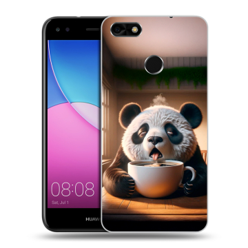 Силиконовый чехол на Huawei Nova Lite (2017) с принтом смешная панда