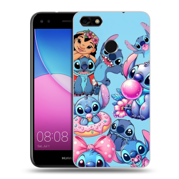 Силиконовый чехол на Huawei Nova Lite (2017) с принтом Лило и Стич