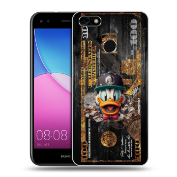 Силиконовый чехол на Huawei Nova Lite (2017) с принтом Дональд Дак Доллар