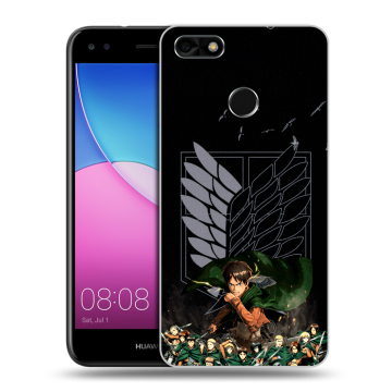Силиконовый чехол на Huawei Nova Lite (2017) с принтом Атака титанов