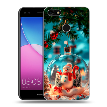 Силиконовый чехол на Huawei Nova Lite (2017) с принтом Новый год