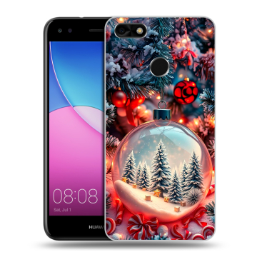 Силиконовый чехол на Huawei Nova Lite (2017) с принтом Новый год
