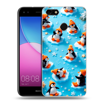 Силиконовый чехол на Huawei Nova Lite (2017) с принтом Новый год