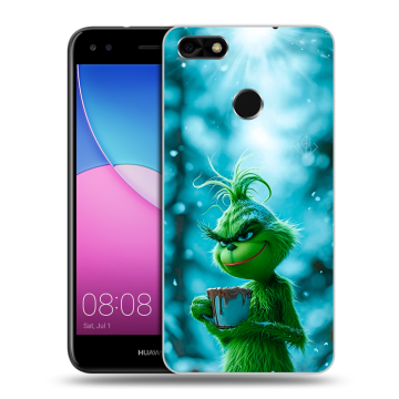 Силиконовый чехол на Huawei Nova Lite (2017) с принтом Новый год гринч