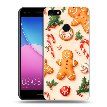Силиконовый чехол на Huawei Nova Lite (2017) с принтом Новый год
