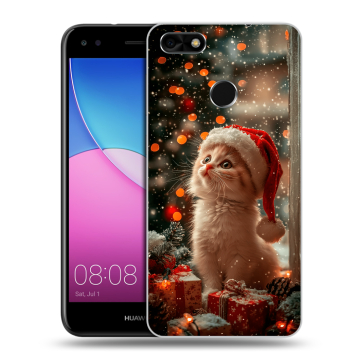 Силиконовый чехол на Huawei Nova Lite (2017) с принтом Новый год