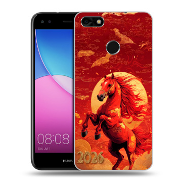 Силиконовый чехол на Huawei Nova Lite (2017) с принтом Новый год