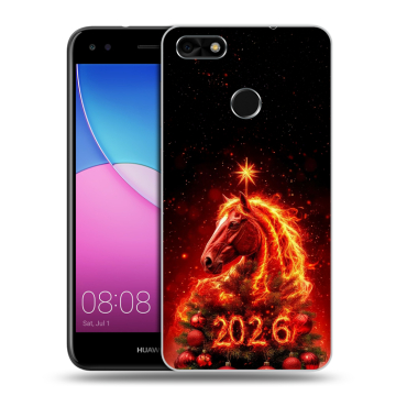 Силиконовый чехол на Huawei Nova Lite (2017) с принтом Новый год