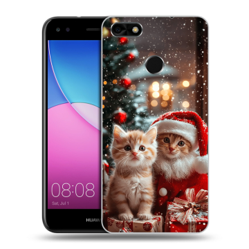 Силиконовый чехол на Huawei Nova Lite (2017) с принтом Новый год