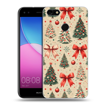Силиконовый чехол на Huawei Nova Lite (2017) с принтом Новый год