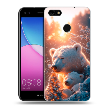 Силиконовый чехол на Huawei Nova Lite (2017) с принтом Новый год