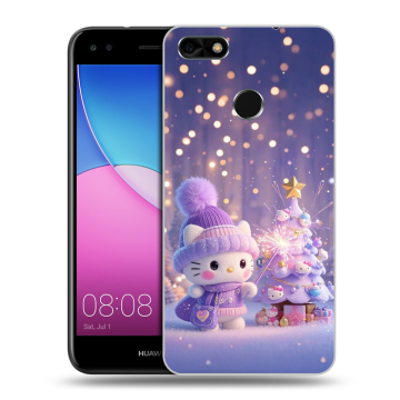Силиконовый чехол на Huawei Nova Lite (2017) с принтом Новый год