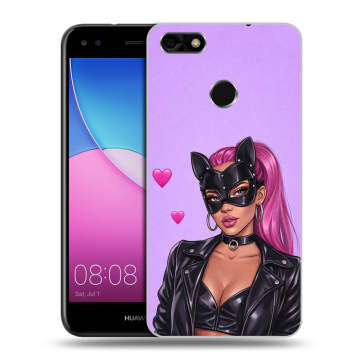 Силиконовый чехол на Huawei Nova Lite (2017) с принтом женский