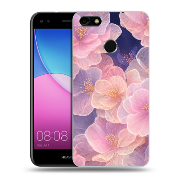Силиконовый чехол на Huawei Nova Lite (2017) с принтом женский