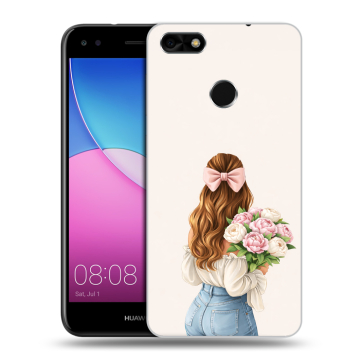 Силиконовый чехол на Huawei Nova Lite (2017) с принтом женский