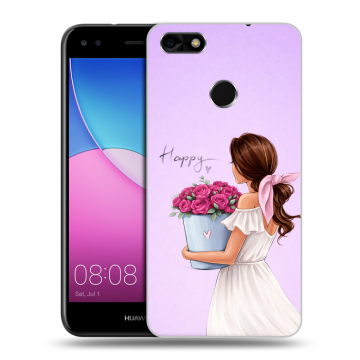 Силиконовый чехол на Huawei Nova Lite (2017) с принтом женский