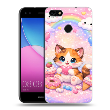 Силиконовый чехол на Huawei Nova Lite (2017) с принтом для девочек