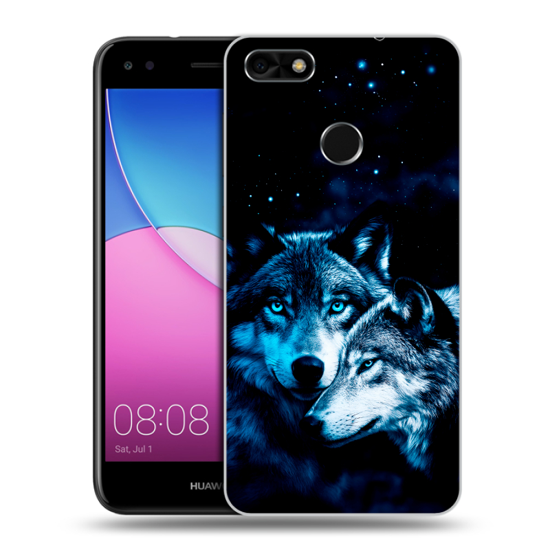 Силиконовый чехол на Huawei Nova Lite (2017) с принтом Волки Силиконовый чехол на Huawei Nova Lite (2017) с принтом Волки