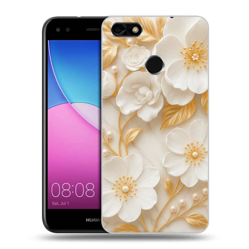 Силиконовый чехол на Huawei Nova Lite (2017) с принтом Цветы Силиконовый чехол на Huawei Nova Lite (2017) с принтом Цветы