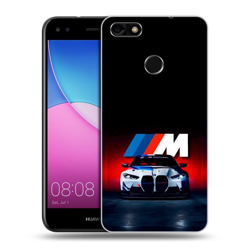 Силиконовый чехол на Huawei Nova Lite (2017) с принтом БМВ BMW Силиконовый чехол на Huawei Nova Lite (2017) с принтом БМВ BMW