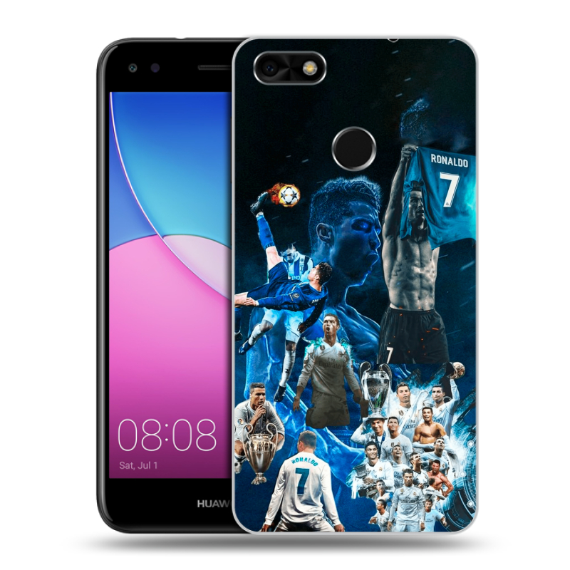 Силиконовый чехол на Huawei Nova Lite (2017) с принтом Реал Роналдо Силиконовый чехол на Huawei Nova Lite (2017) с принтом Реал Роналдо