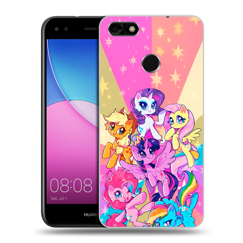 Силиконовый чехол на Huawei Nova Lite (2017) с принтом My little pony Дружба чудо Силиконовый чехол на Huawei Nova Lite (2017) с принтом My little pony Дружба чудо