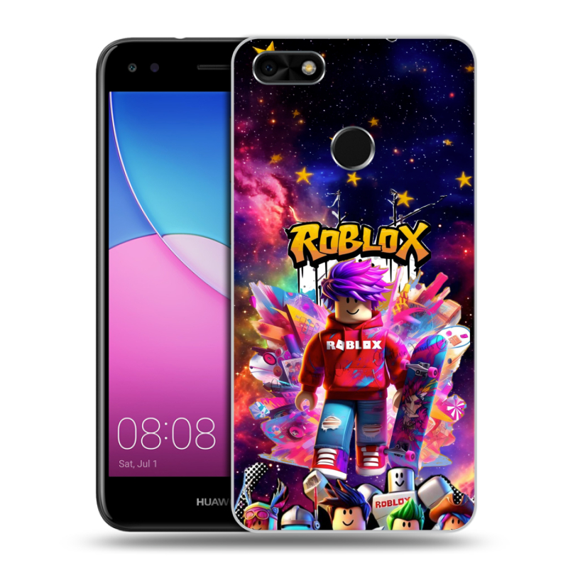 Силиконовый чехол на Huawei Nova Lite (2017) с принтом Roblox Роблокс Силиконовый чехол на Huawei Nova Lite (2017) с принтом Roblox Роблокс